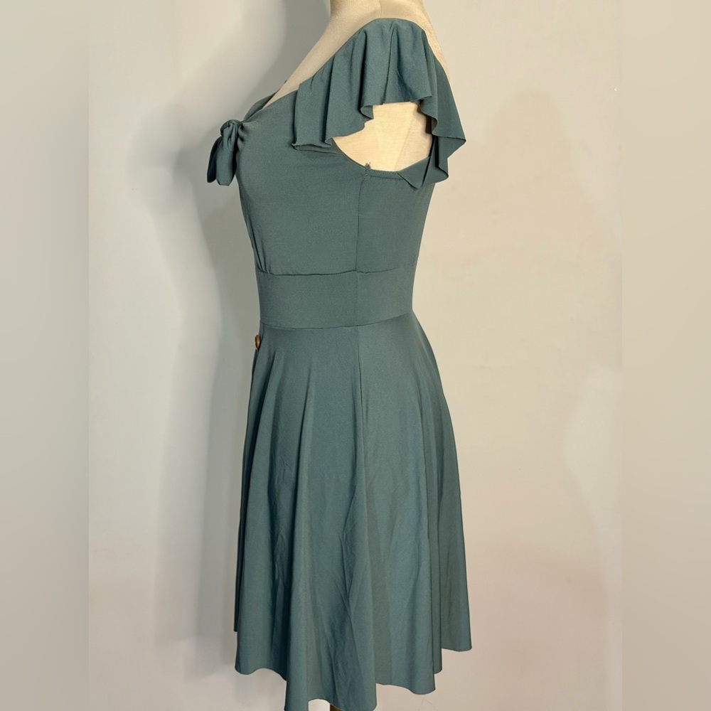 Weissman Contemporary Dance Costume Dress Teal W … - image 5